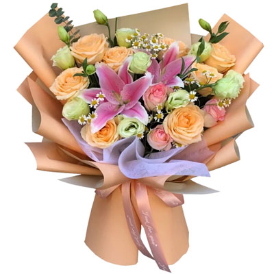 衢州11朵玫瑰桔梗百合,陪你每个季节